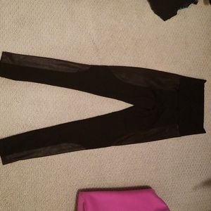 Bebe high waisted moto leggings with faux leather